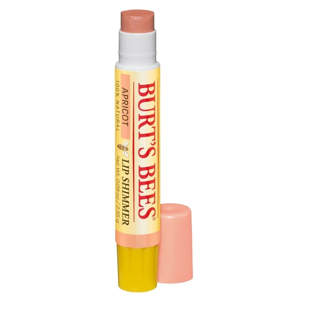 Burt's Bees Lip Shimmer Apricot 0.09 oz 100% Natural Moisturizing Lip Color New